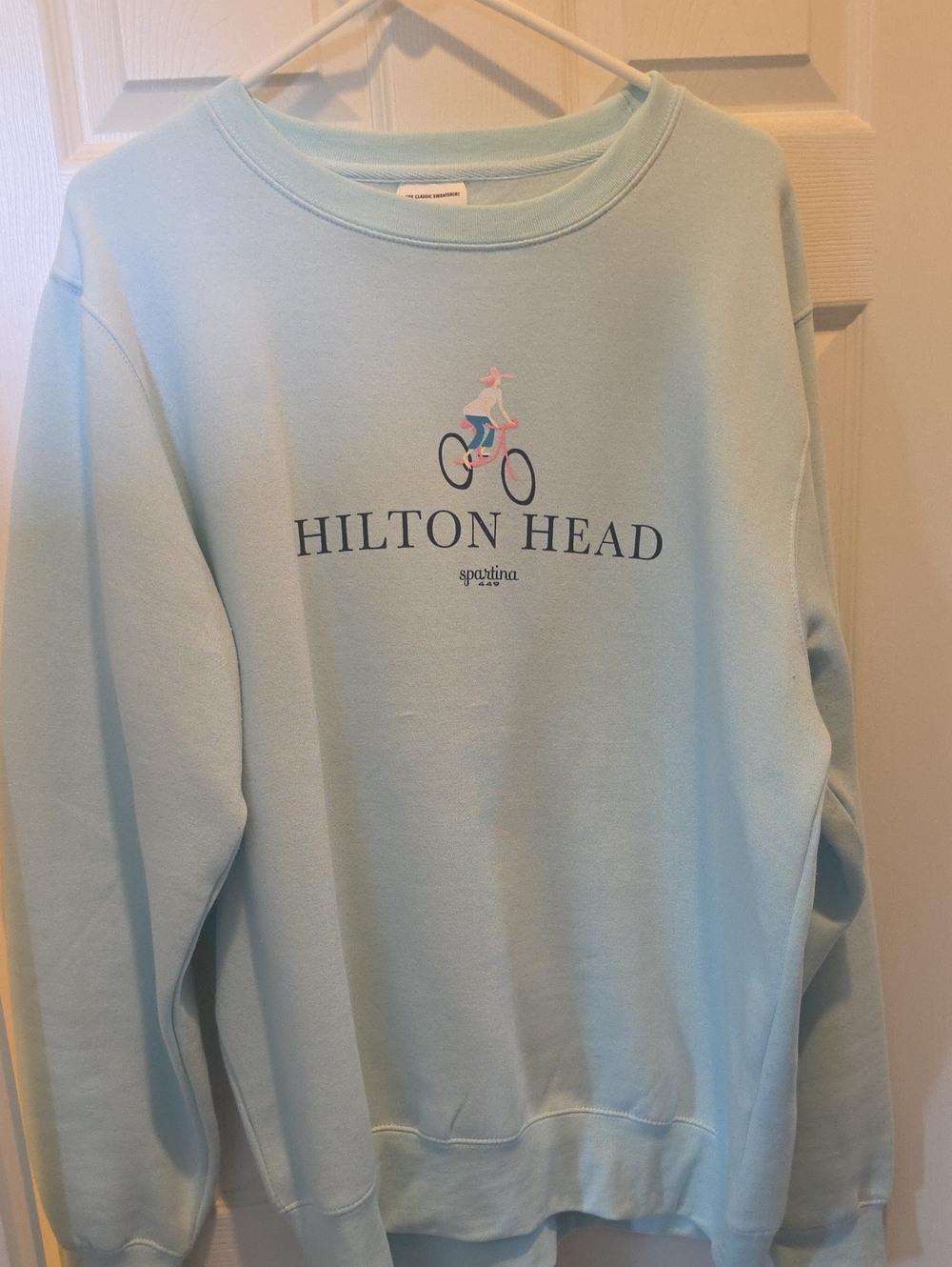Hilton Head  Light Blue Crewneck Sweatshirt